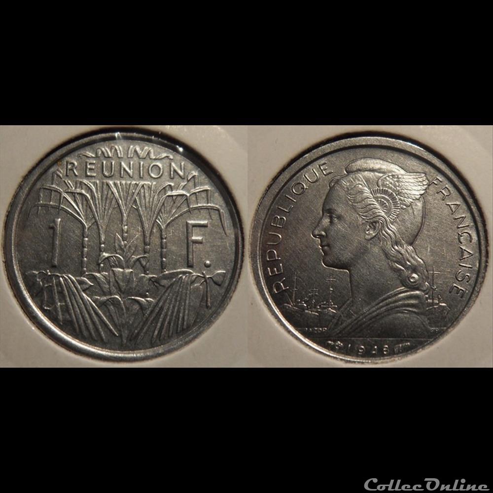 Réunion (Ile de la) 1 Franc République Française 1948 aile monnaie france colony reunion ile de la 1 franc republique francaise 1948 aile