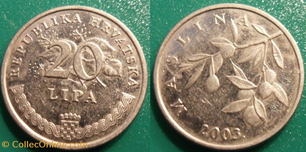 20 Lipa 2003 monnaie monde croatie 20 lipa 2003
