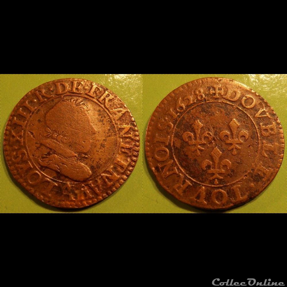 monnaies europe medievale france royales g1 louis xiii paris 1628