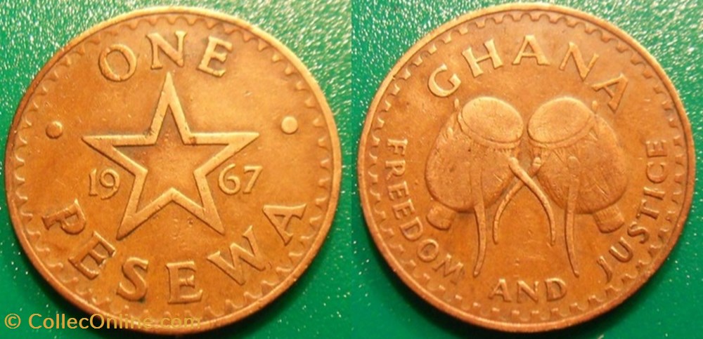 1 Pesewa 1967 monnaie monde ghana 1 pesewa 1967