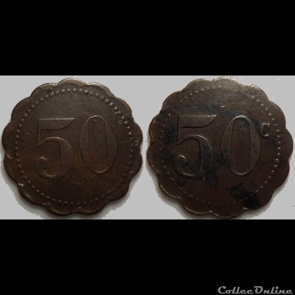 i- Jeton anonyme 50C (Amiens Société Coopérative l'Atre) 9.4 V. Gadoury et R. Elie ? monnaies paranumismatique jetons poids i jeton anonyme 50c amiens societe cooperative atre 9 4 v gadoury et r elie