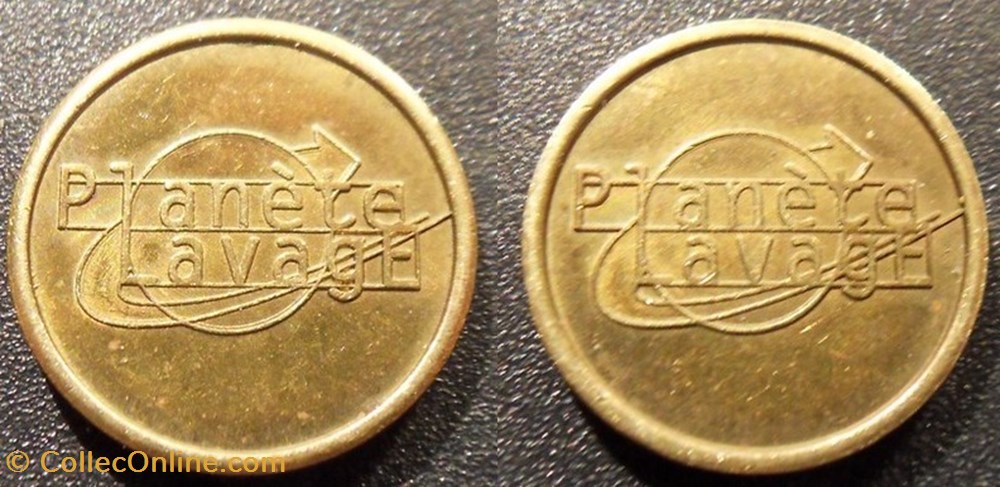 b- Jeton Lavage Planète Lavage monnaies paranumismatique jetons poids b jeton lavage planete lavage