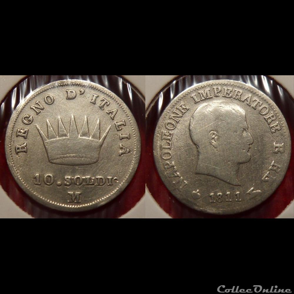 A4 10 Soldi Règne d'Italie Napoléon Empereur monnaie jeton mereaux colony a4 10 soldi regne italie napoleon empereur