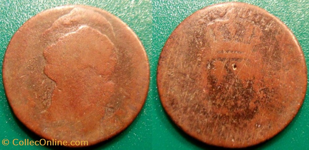 J55 Louis XVI Sol à l'écu 1780 double frappe monnaie france royale j55 louis xvi sol a ecu 1780 double frappe