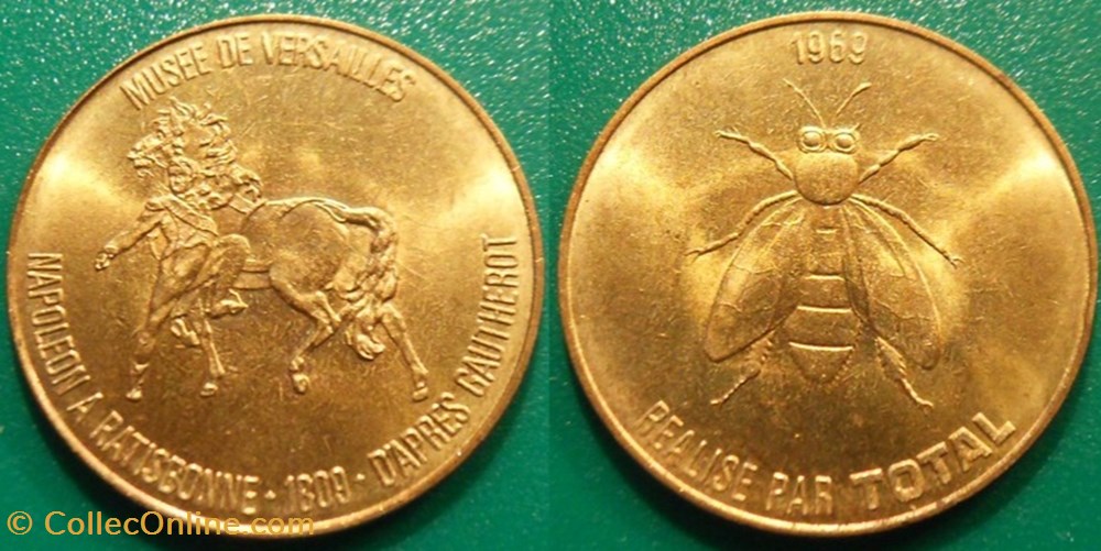 u- Jeton Total - Bicentenaire Napoléon - n°14 - Napoléon à Ratisbonne monnaies paranumismatique jetons poids u jeton total bicentenaire napoleon n 14 napoleon a ratisbonne