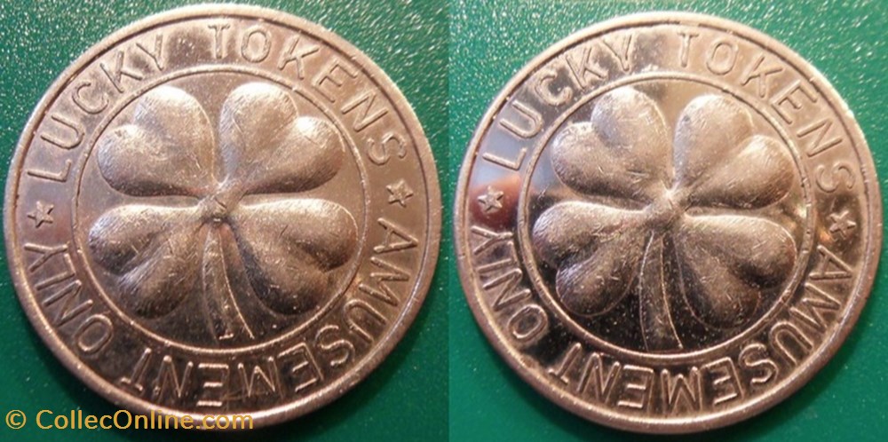monnaies paranumismatique jetons poids e j etr usa token amusement only lucky