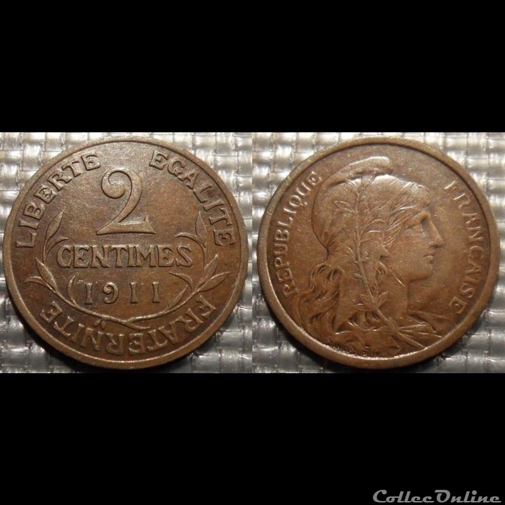 Ba 2 centimes Dupuis 1911 monnaie france moderne ba 2 centimes dupuis 1911