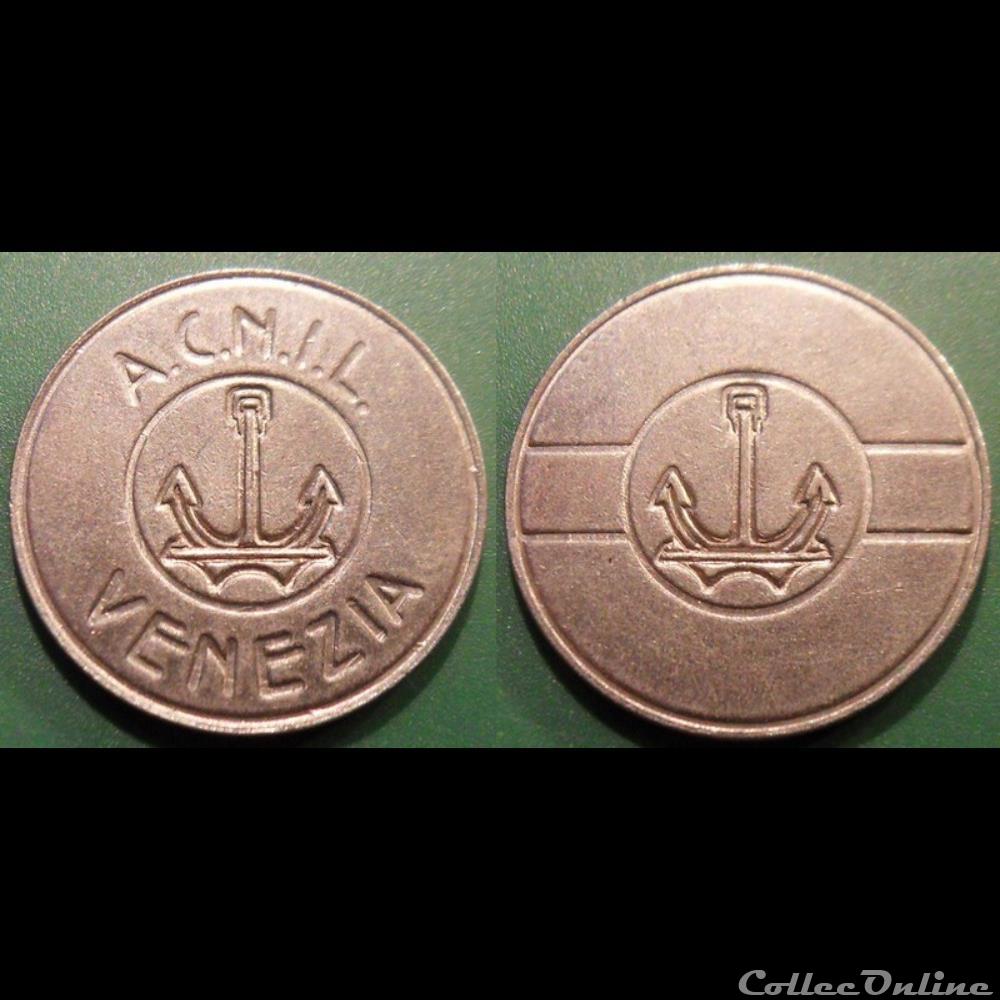 e- J etr Italie Venezia ACNIL Jeton de tansport monnaie mereaux e j etr italie venezia acnil jeton de tansport