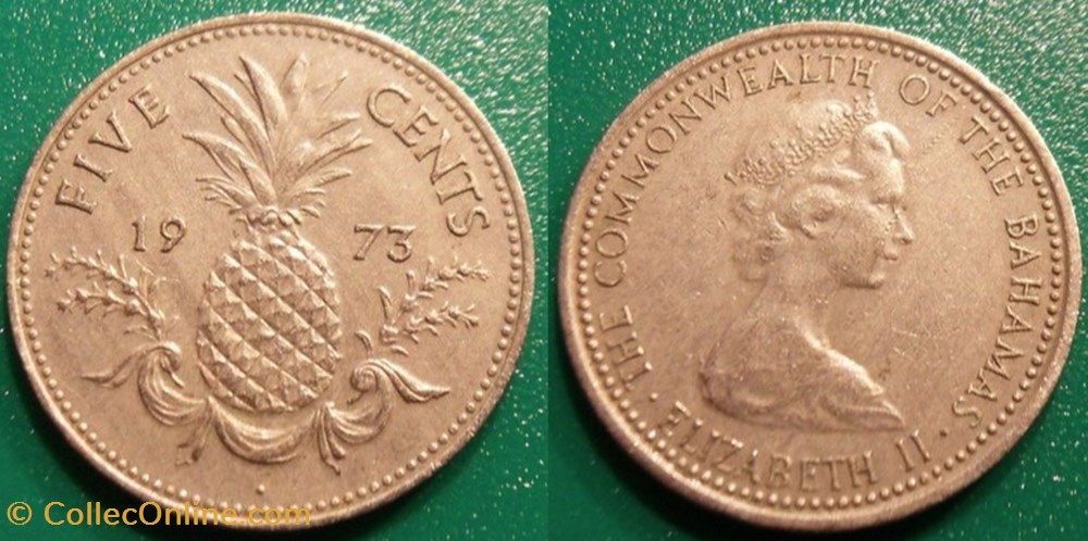 5 Cents 1973 monnaie monde bahama 5 cents 1973