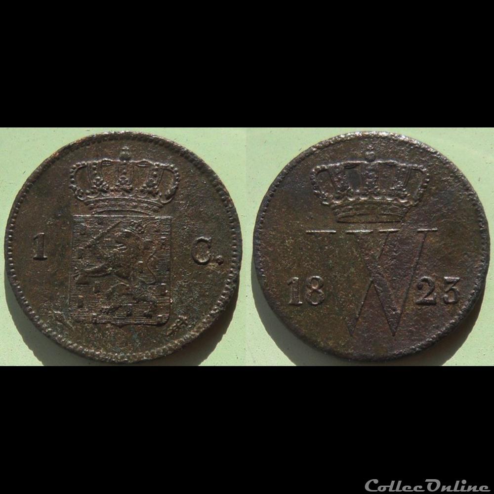 Pays Bas 1 cent 1823 monnaie monde pays bas 1 cent 1823