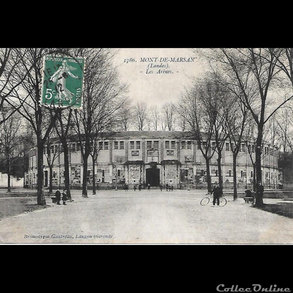 Carte Postale (40) Mont de Marsan + Flamme divers carte postale 40 mont de marsan flamme