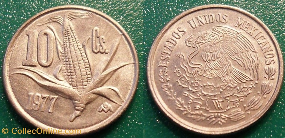 10 Centavos 1977 monnaie monde mexique 10 centavos 1977