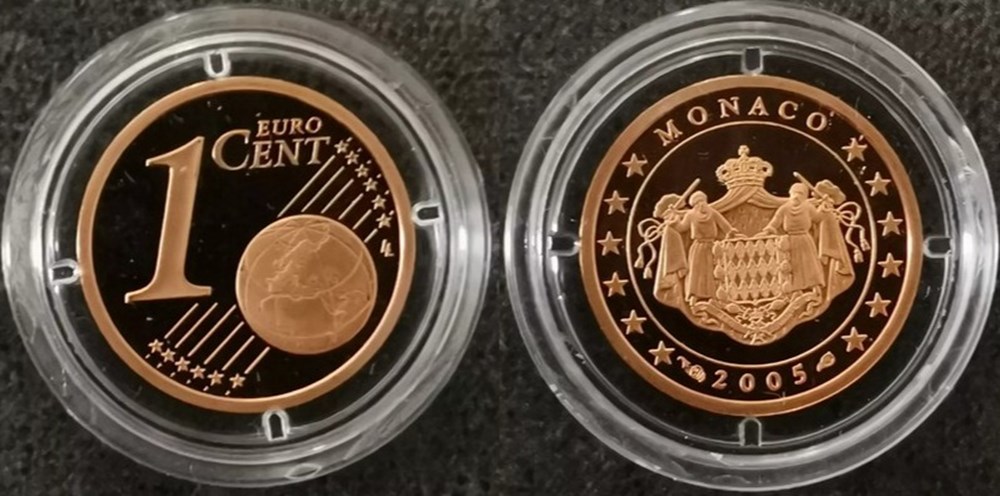 1 Cent euro 2005 monnaies monde monaco 1 cent euro 2005