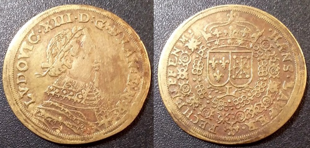 m- Jeton Roy Louis XIII monnaies paranumismatique jetons poids m jeton roy louis xiii
