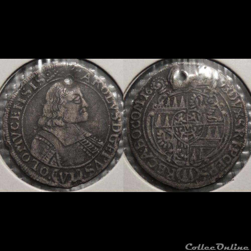 monnaie autriche moravie archeveche olmutz 6 kreutzer 1696