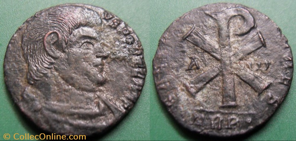 G- Le Bas Empire Decence Double Maiorina monnaie antique av jc ap romaine republicaine imperiale g le bas empire decence double maiorina