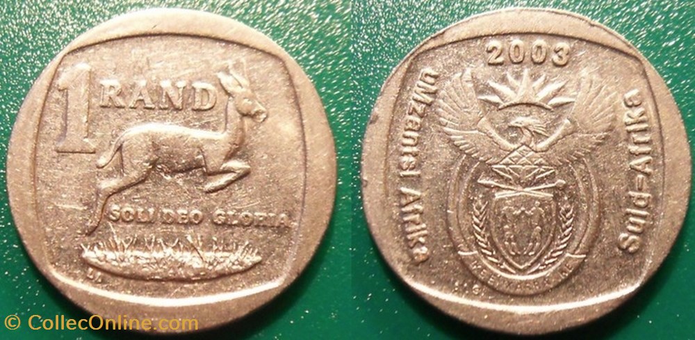 1 Rand 2003 monnaie monde afrique du sud 1 rand 2003