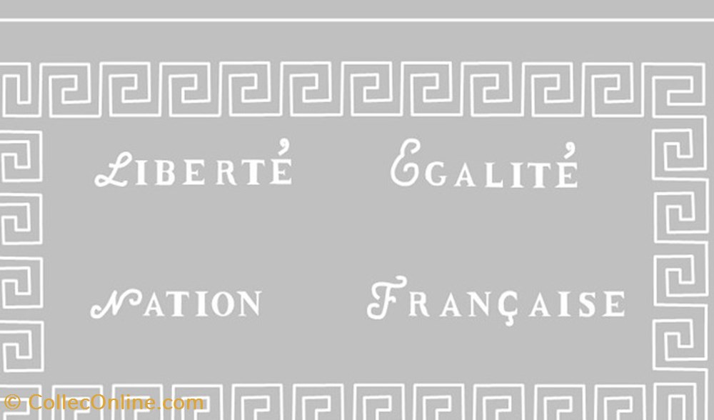 billets europe france assignat de cinquante livres filigrane republicain croisey