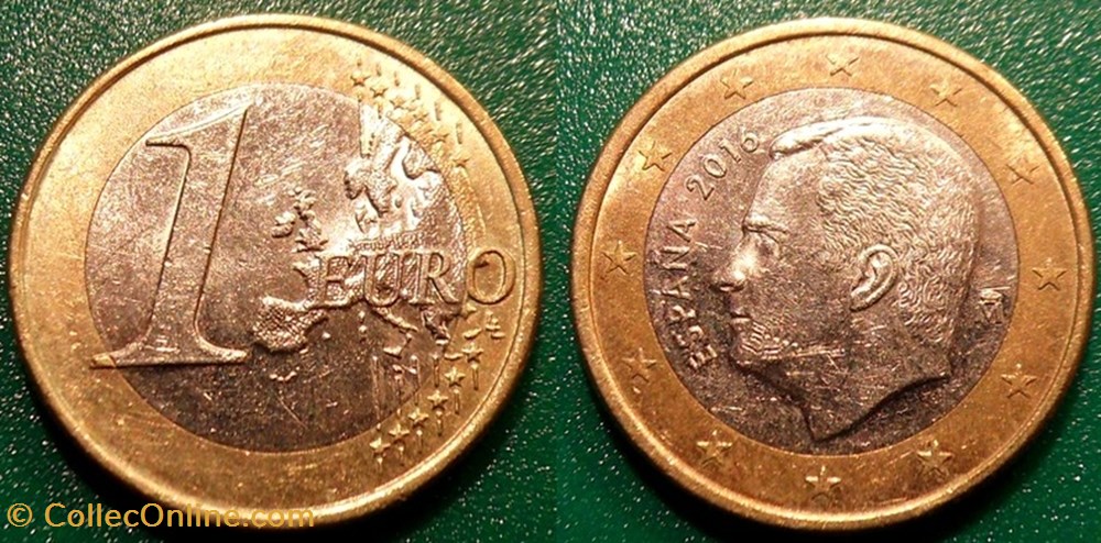 1 Euro 2016 Felipe VI monnaies monde espagne 1 euro 2016 felipe vi