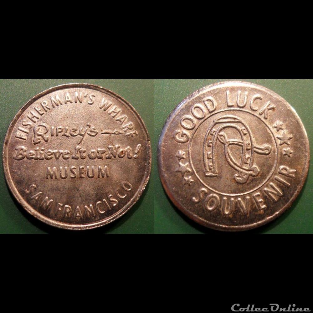 monnaie jeton mereaux e j etr usa museum san francisco