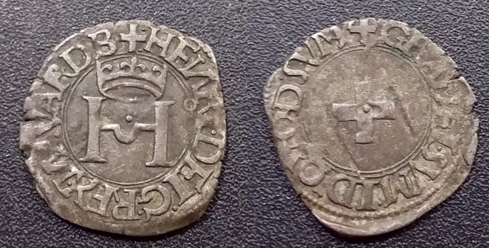 Navarre Henri d'Albret monnaies europe medievale france feodales navarre henri albret