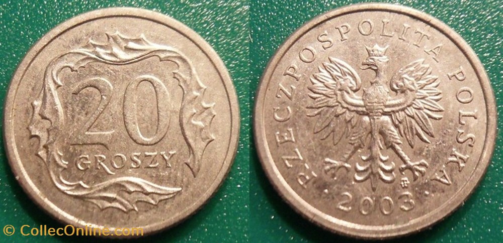 20 Groszy 2003 monnaie monde pologne 20 groszy 2003