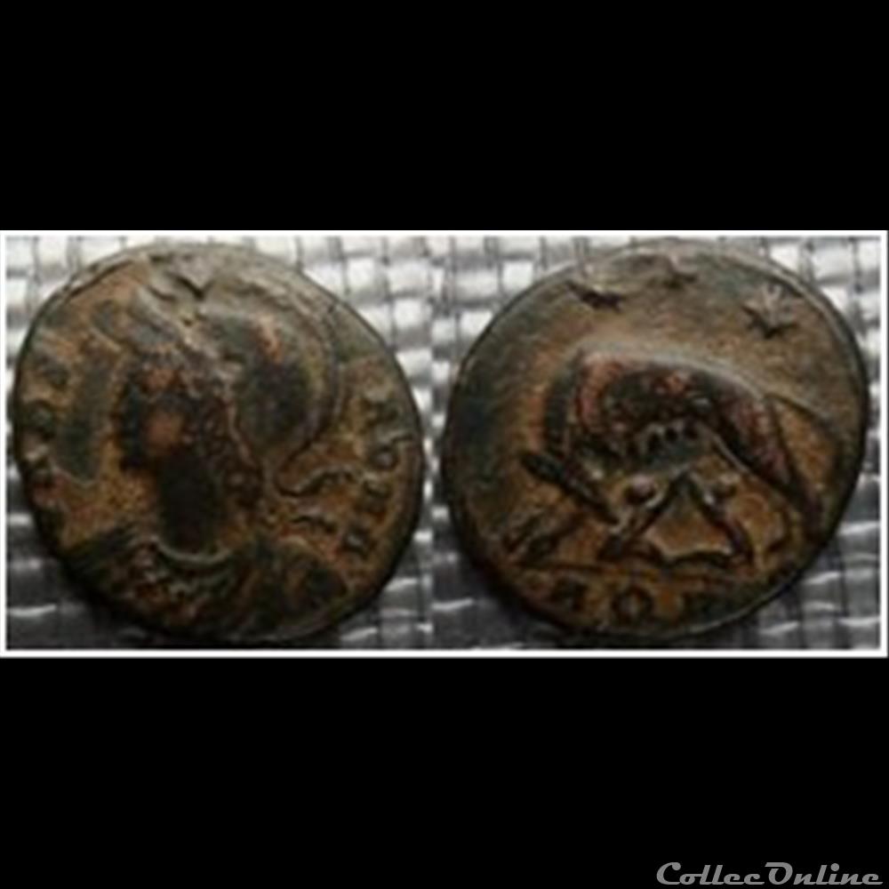 monnaie antique romaine f2 vrbs roma aquilee