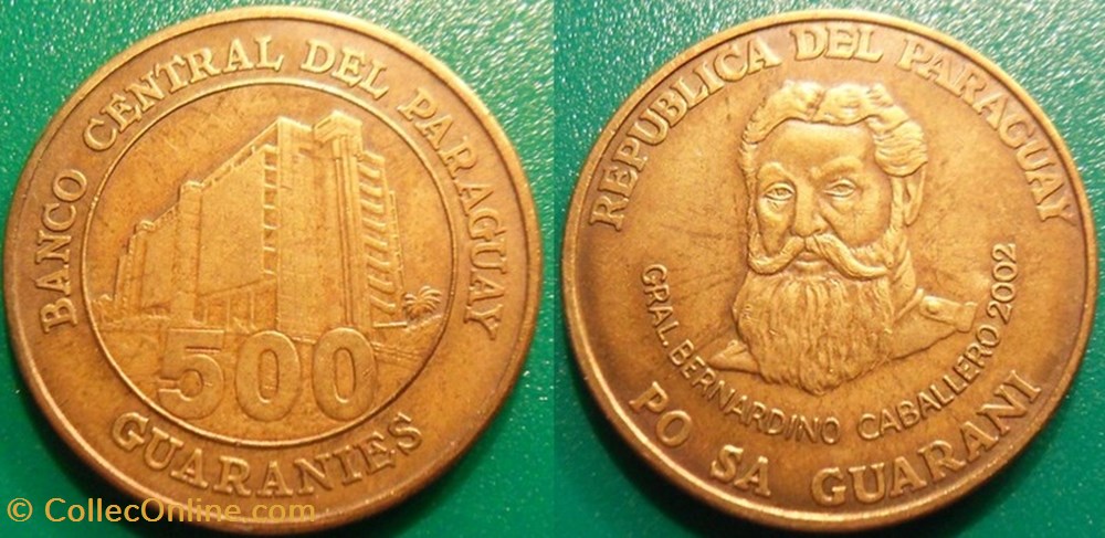monnaie monde paraguay 500 guaranies 2002