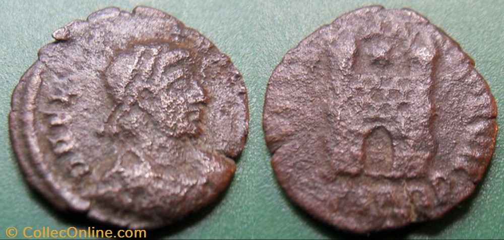 monnaie antique jc ap romaine republicaine imperiale g le bas empire flavius victor nummus