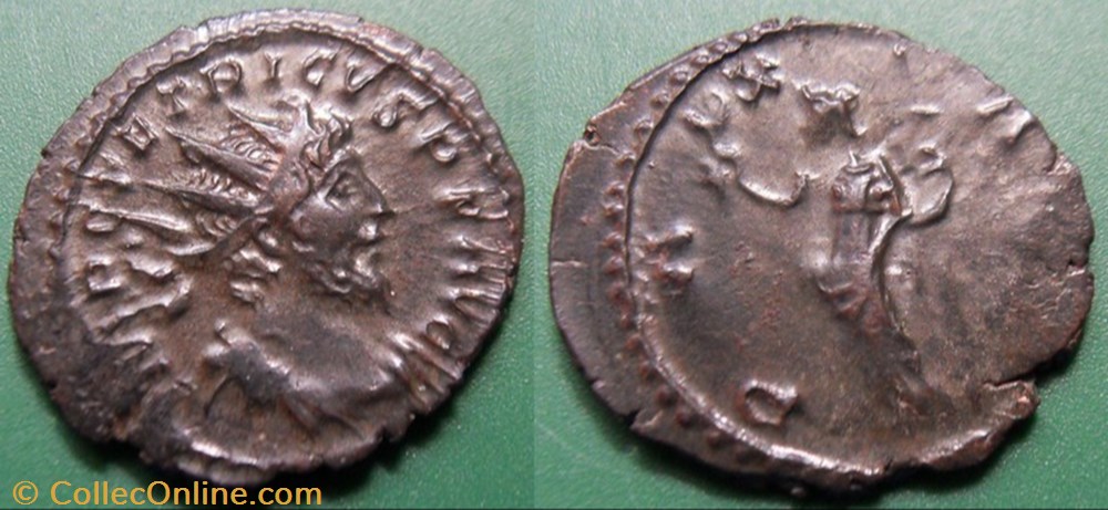 F- L'Anarchie Militaire Tétricus I Antoninien monnaie antique av jc ap romaine republicaine imperiale f anarchie militaire tetricus i antoninien