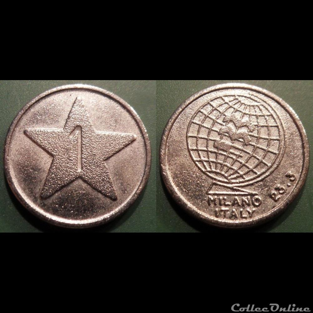 e- J etr Italie MMC Milano Italy monnaie jeton mereaux e j etr italie mmc milano italy