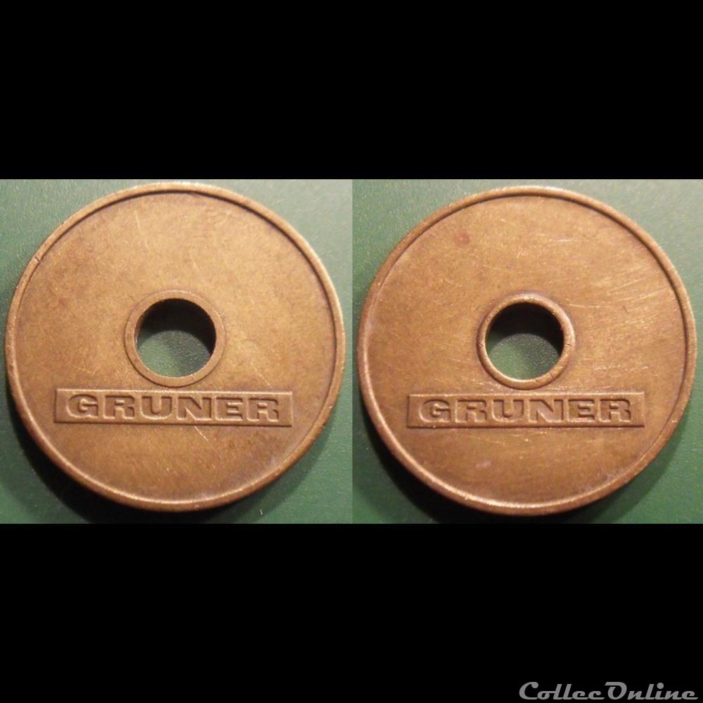 e- J etr Allemagne GRUNER monnaie jeton mereaux e j etr allemagne gruner