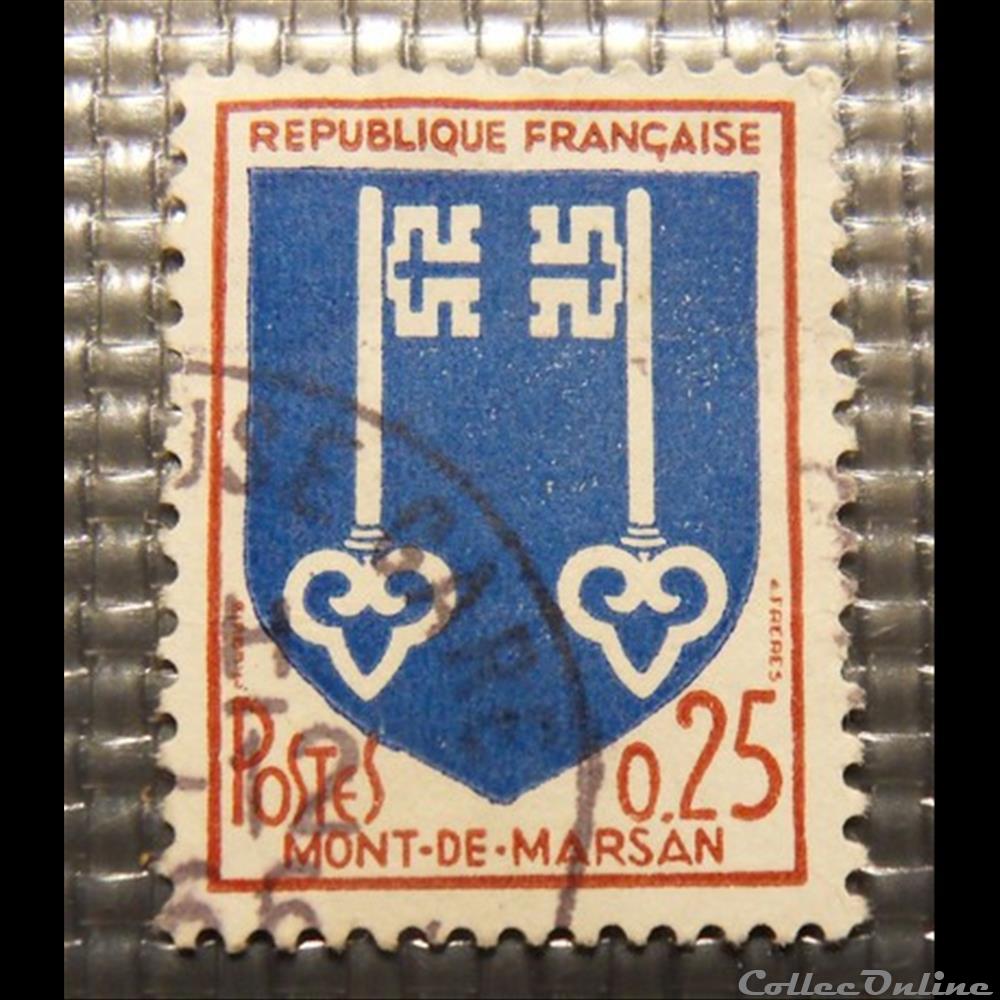 Timbre armoiries Mont de Marsan (40) autre timbre armoiries mont de marsan 40