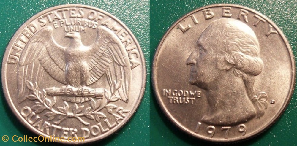 quarter Dollar 1979 D monnaie monde etat uni quarter dollar 1979 d