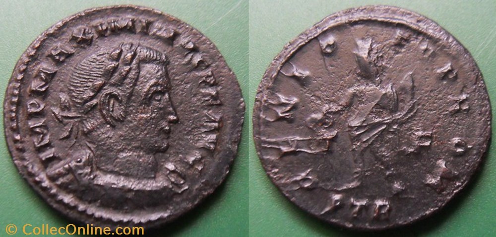 G- Le Bas Empire Maximin II Daia Follis monnaie antique av jc ap romaine republicaine imperiale g le bas empire maximin ii daia follis