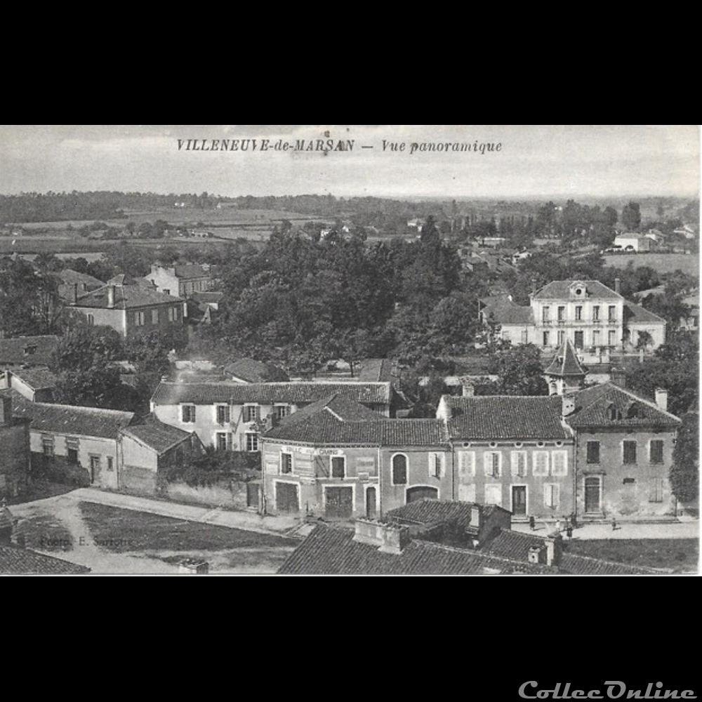 autre france assignat carte postale 40 villeneuve de marsan