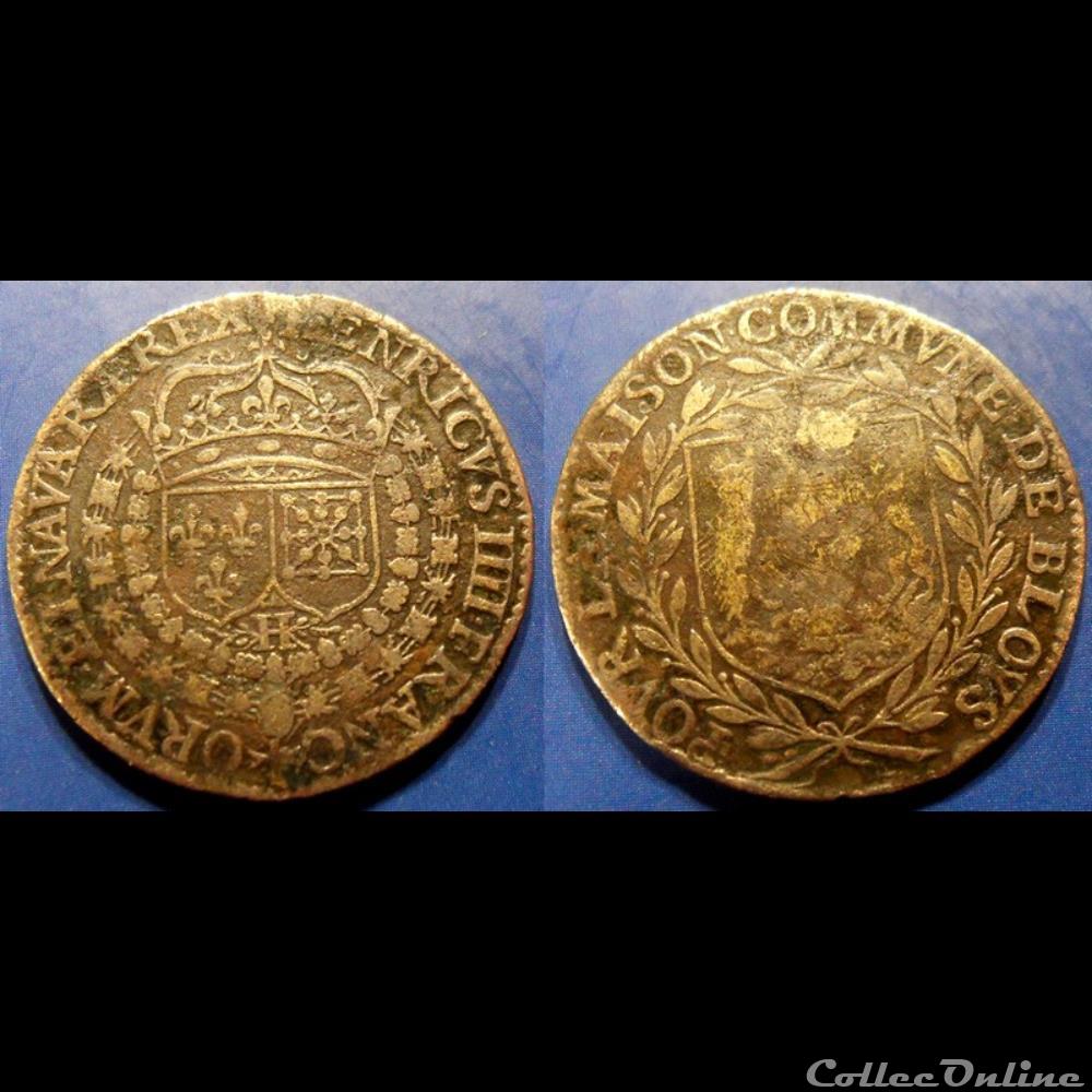 m- Jeton Roy HENRI IV monnaie mereaux m jeton roy henri iv