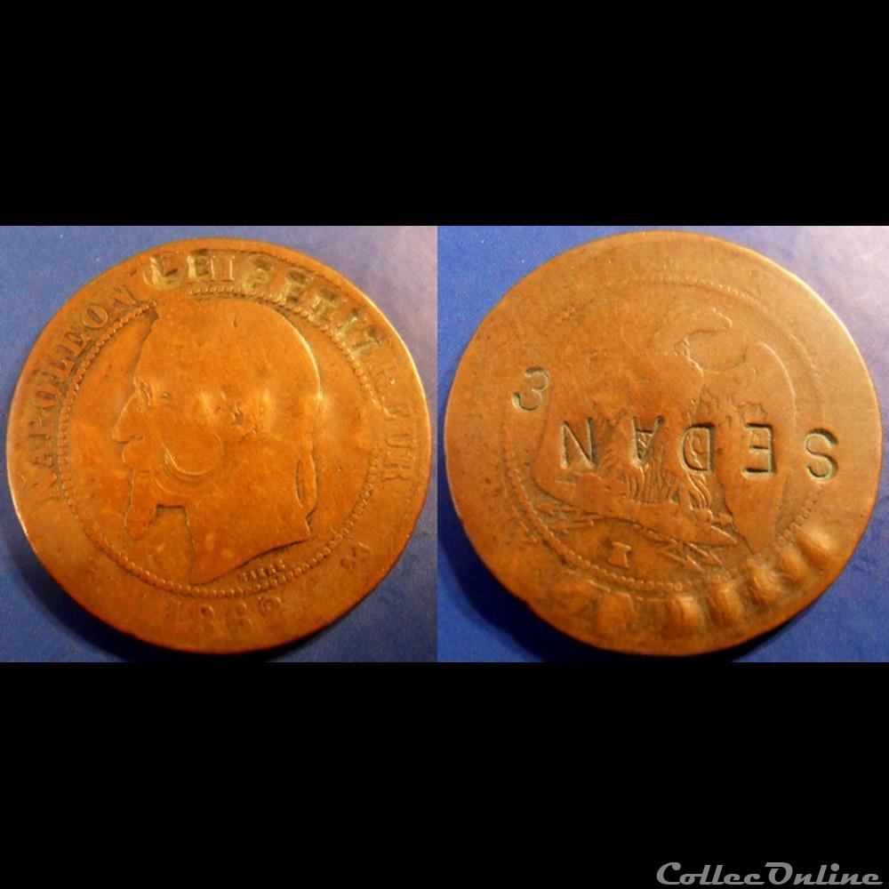 monnaies france modernes n napoleon iii empereur dix centimes laure1862 k sedan
