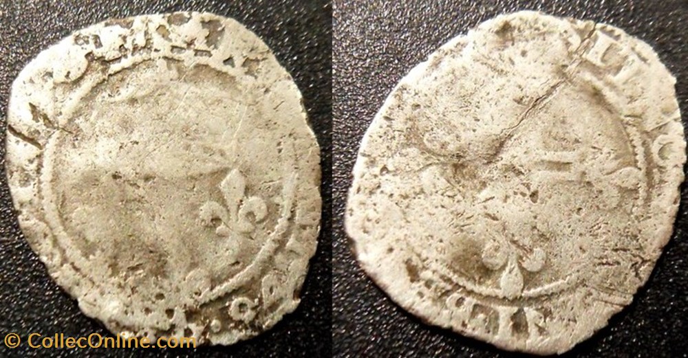 BB10 Charles IX Double Sol Parisis 1570 monnaies europe medievale france royales bb10 charles ix double sol parisis 1570