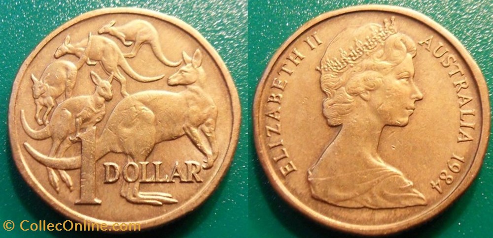 1 Dollar 1984 monnaie monde australie 1 dollar 1984
