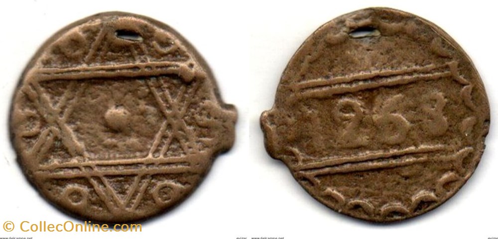 Maroc 3 Falus 1268 monnaies monde maroc 3 falus 1268