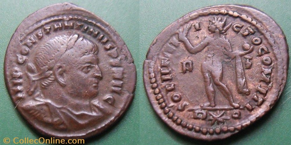 G- Le Bas Empire Constantin I Follis monnaie antique av jc ap romaine republicaine imperiale g le bas empire constantin i follis