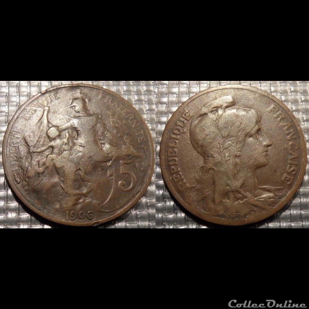 Ca 5 centimes Dupuis 1906 monnaie france moderne ca 5 centimes dupuis 1906