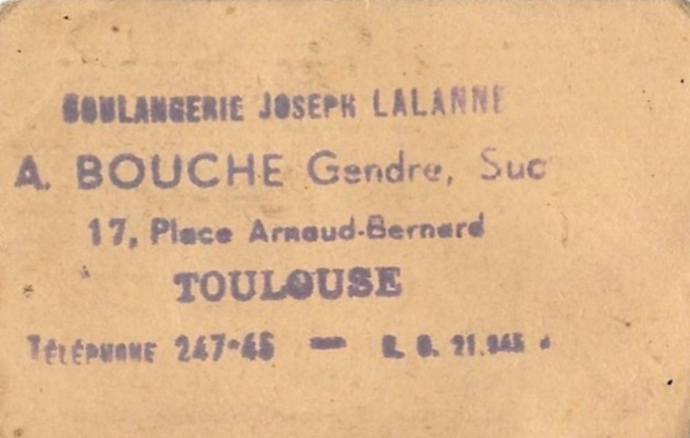billets europe france syndicat de la boulangerie de la haute garonne bon pour 25 grammes de pain