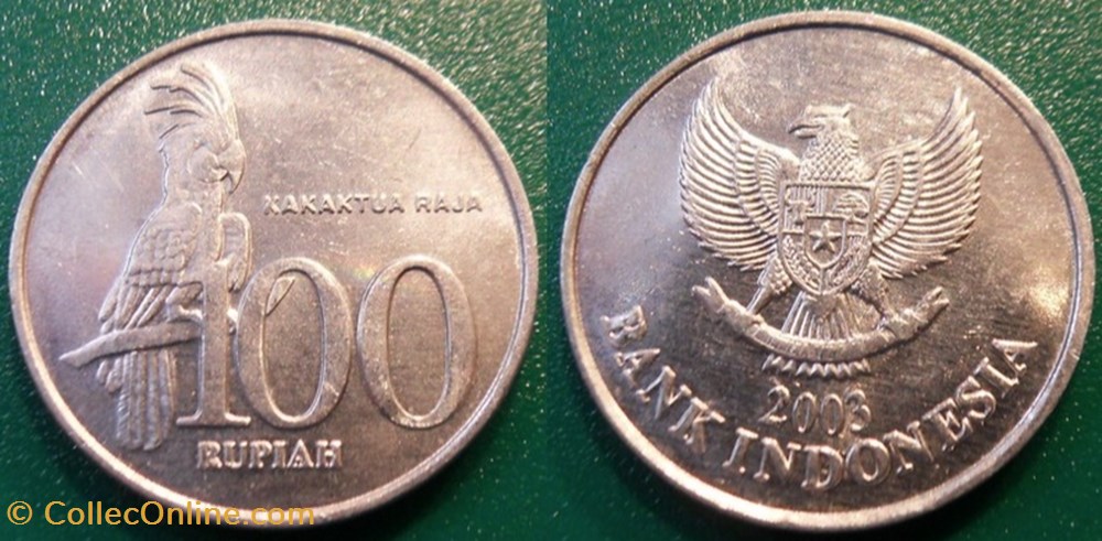 monnaie monde indonesie 100 rupiah 2003