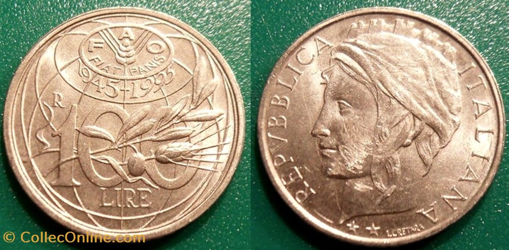 100 Lires 1995 monnaies monde italie 100 lires 1995
