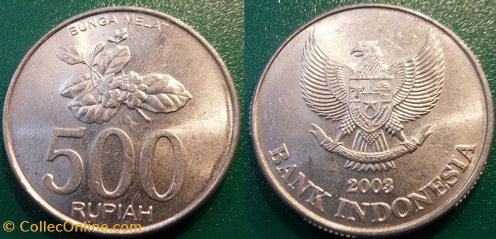 500 Rupiah 2003 monnaie monde indonesie 500 rupiah 2003