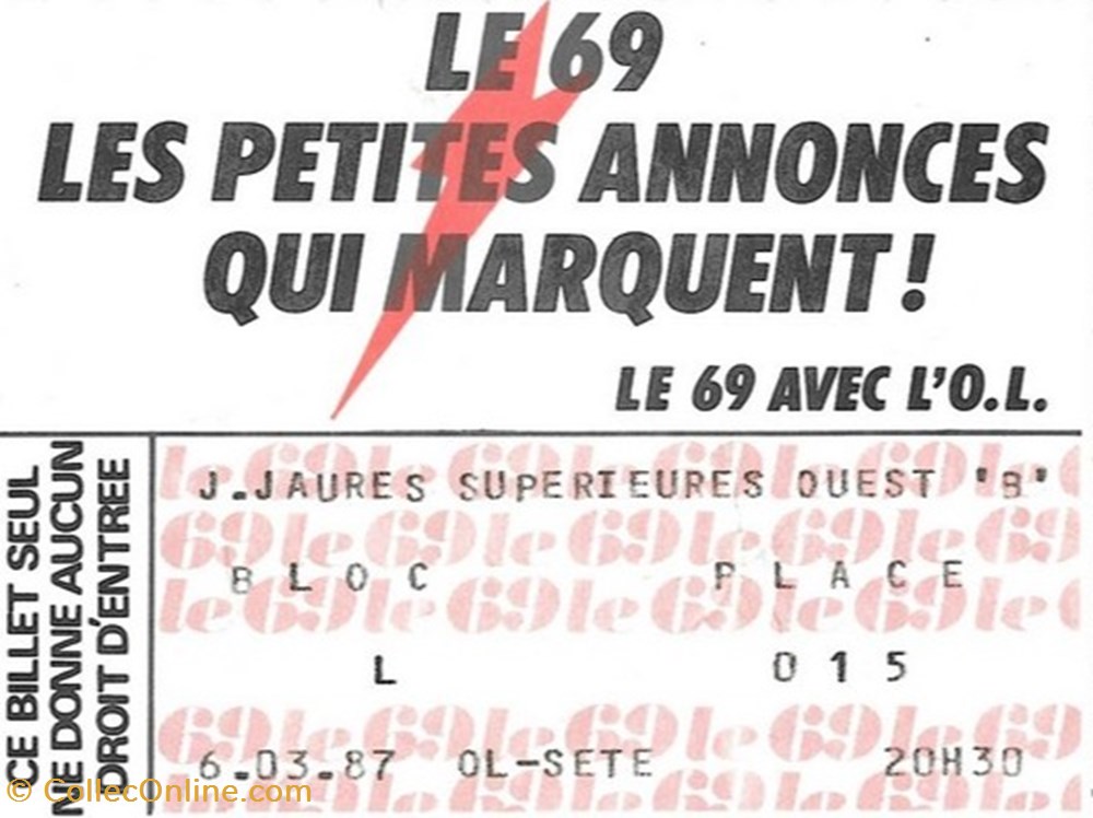 Football Championnt de France saison 86-87 2ème division documents anciens tickets entree football championnt de france saison 86 87 2eme division