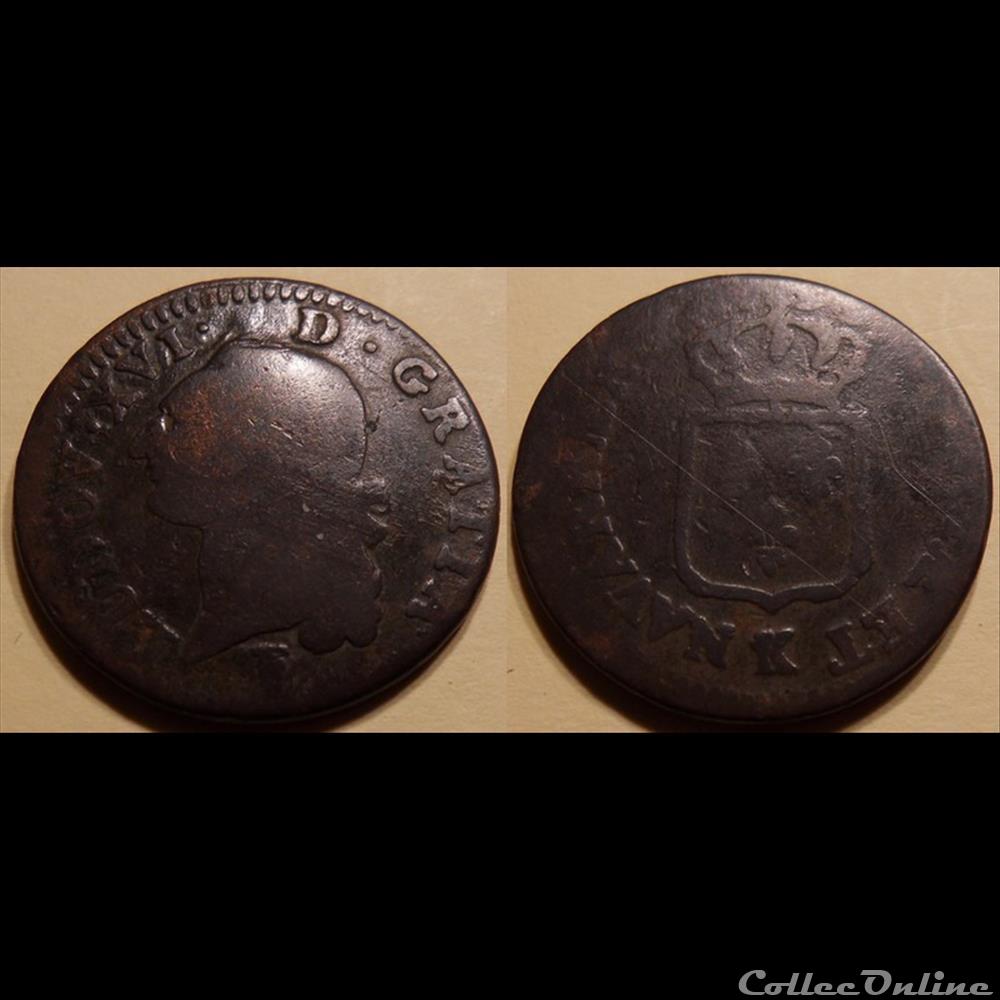 J5 Louis XVI Sol illisible K monnaie france a royale j5 louis xvi sol illisible k