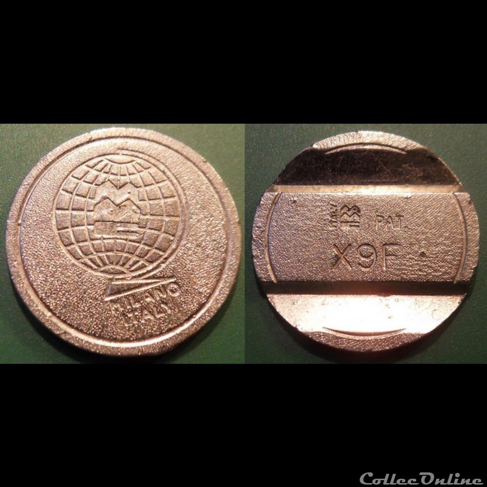 e- J etr Italie MMC Milano Italy monnaie jeton mereaux e j etr italie mmc milano italy